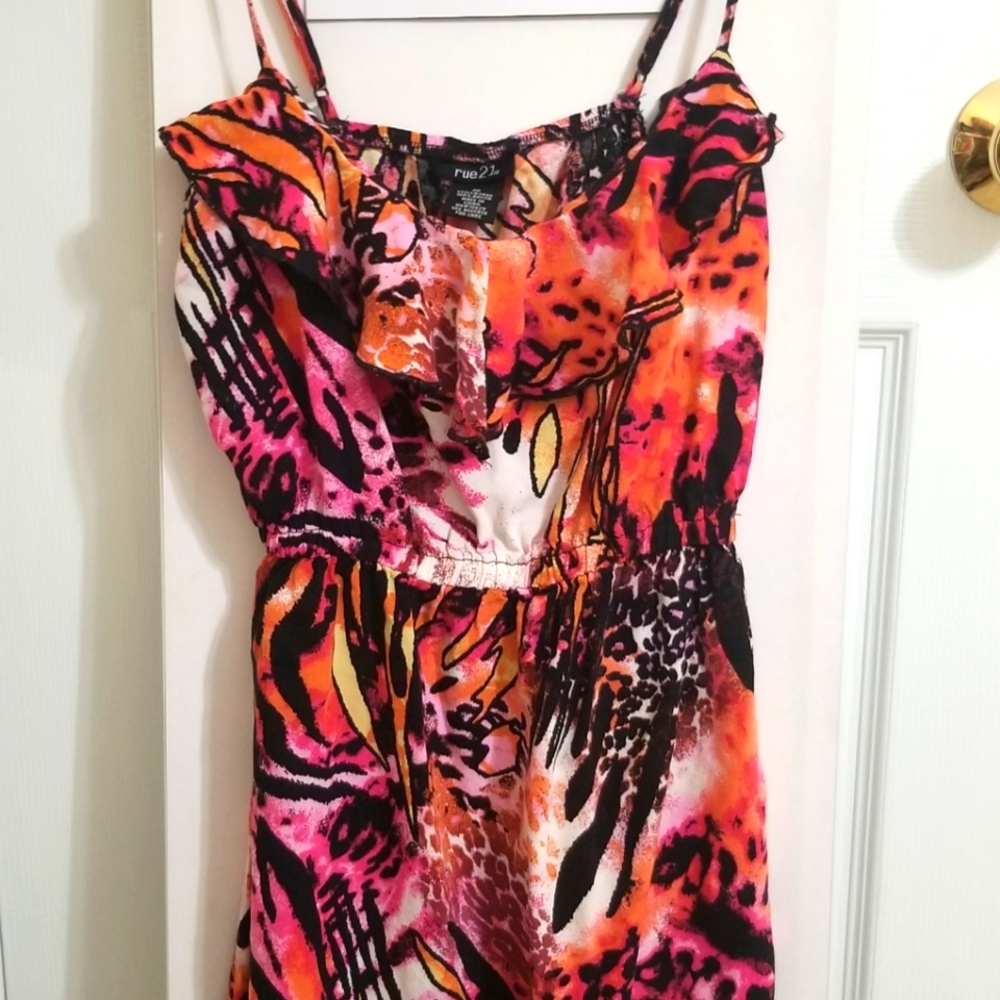 Rue 21 Multi-colored Mini Dress Size Juniors M